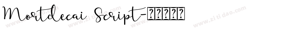 Mortdecai Script字体转换